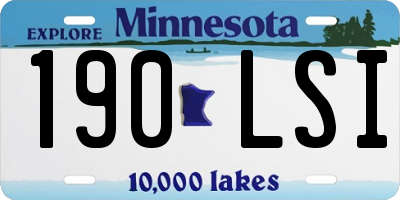 MN license plate 190LSI