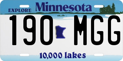 MN license plate 190MGG