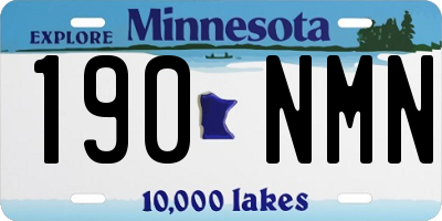 MN license plate 190NMN