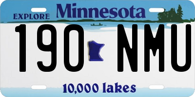 MN license plate 190NMU