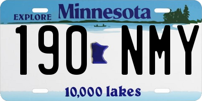 MN license plate 190NMY