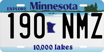 MN license plate 190NMZ
