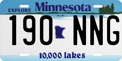 MN license plate 190NNG