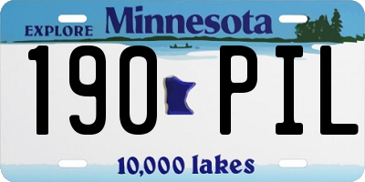 MN license plate 190PIL