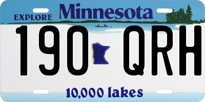 MN license plate 190QRH