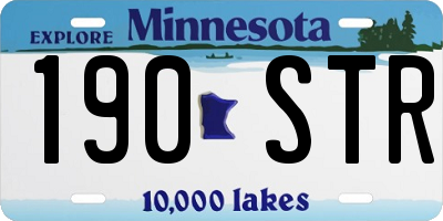 MN license plate 190STR