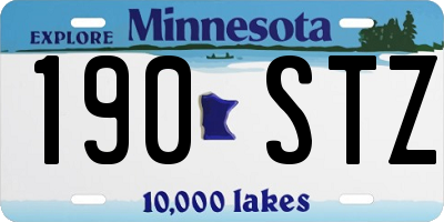 MN license plate 190STZ