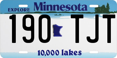 MN license plate 190TJT
