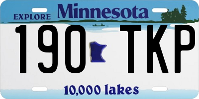 MN license plate 190TKP