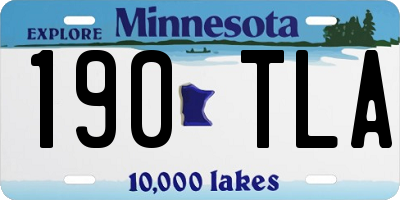 MN license plate 190TLA