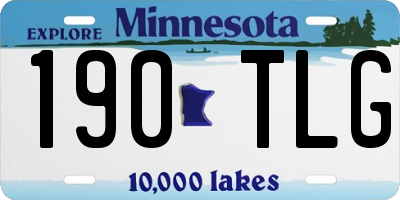 MN license plate 190TLG