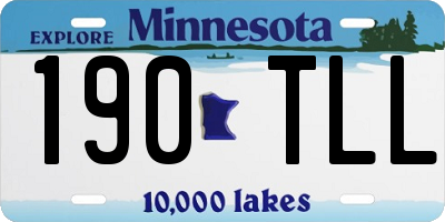 MN license plate 190TLL
