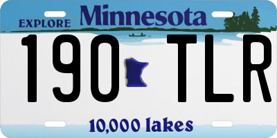 MN license plate 190TLR