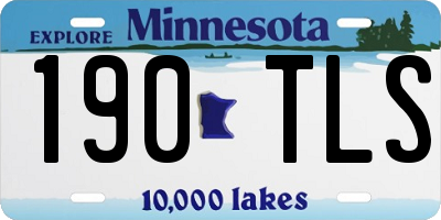 MN license plate 190TLS
