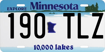 MN license plate 190TLZ