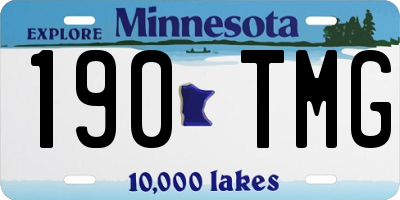 MN license plate 190TMG