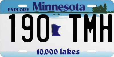 MN license plate 190TMH