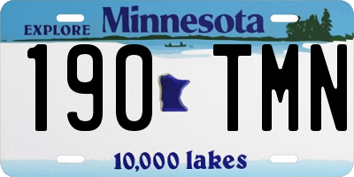 MN license plate 190TMN