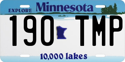 MN license plate 190TMP