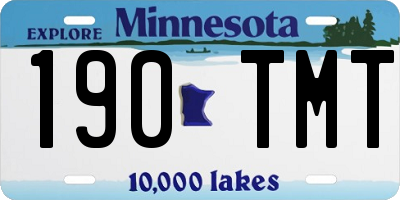 MN license plate 190TMT