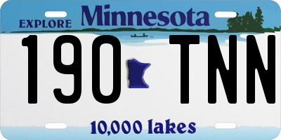 MN license plate 190TNN