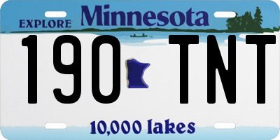 MN license plate 190TNT