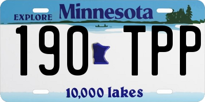 MN license plate 190TPP