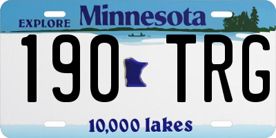 MN license plate 190TRG
