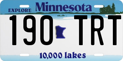 MN license plate 190TRT
