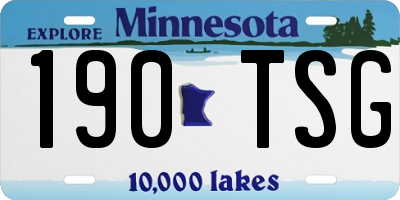 MN license plate 190TSG
