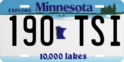 MN license plate 190TSI