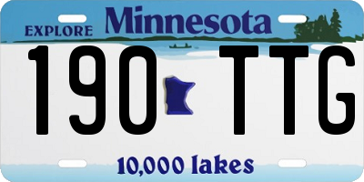 MN license plate 190TTG