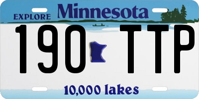 MN license plate 190TTP
