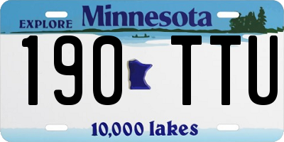 MN license plate 190TTU
