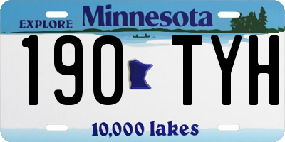 MN license plate 190TYH