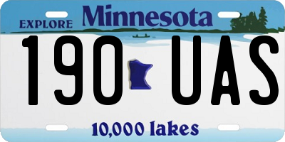 MN license plate 190UAS