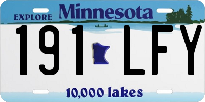 MN license plate 191LFY
