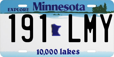 MN license plate 191LMY