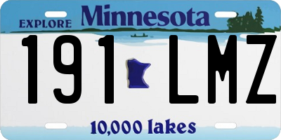 MN license plate 191LMZ
