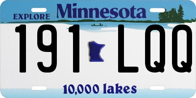 MN license plate 191LQQ