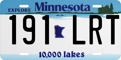 MN license plate 191LRT