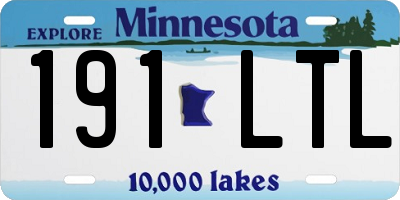 MN license plate 191LTL