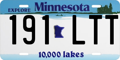MN license plate 191LTT