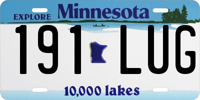 MN license plate 191LUG