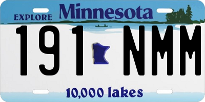 MN license plate 191NMM