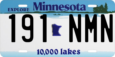 MN license plate 191NMN