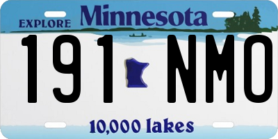 MN license plate 191NMO