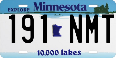 MN license plate 191NMT