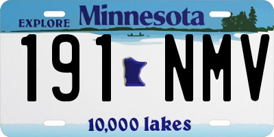MN license plate 191NMV