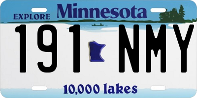 MN license plate 191NMY